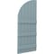 Ekena Millwork Americraft 6-Board (3 Batten) Wood Joined Board-n-Batten Shutters w/ Arch Top, ARW401BQ621X77SBH, PR ARW401BQ621X77SBH - alternate 6